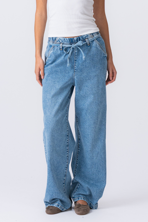 Nicole Baggy Jeans - Medium Blue