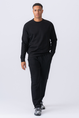 Camiseta esencial con cuello redondo - Negro