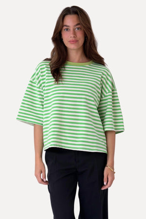 Camiseta Zoe - Verde/Blanco