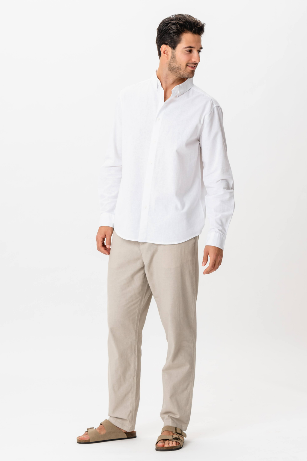 Camisa de lino - blanco