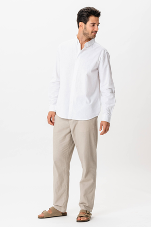 Camisa de lino - blanco
