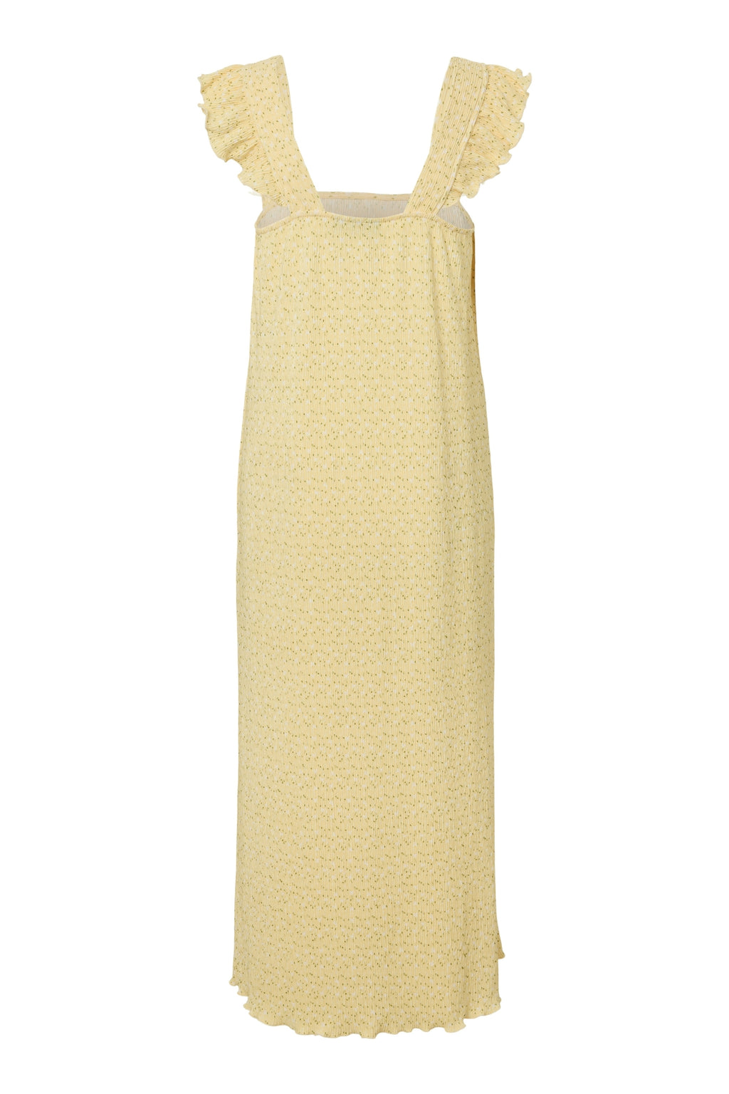Flora Strap Flounce Dress - French Vanilla