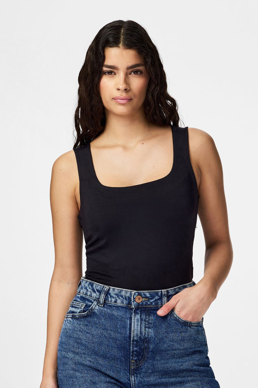 Camiseta sin mangas reversible Lula - Negro