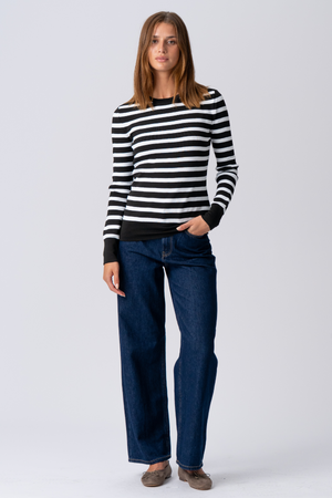 Camisa a rayas de Maja - Negro