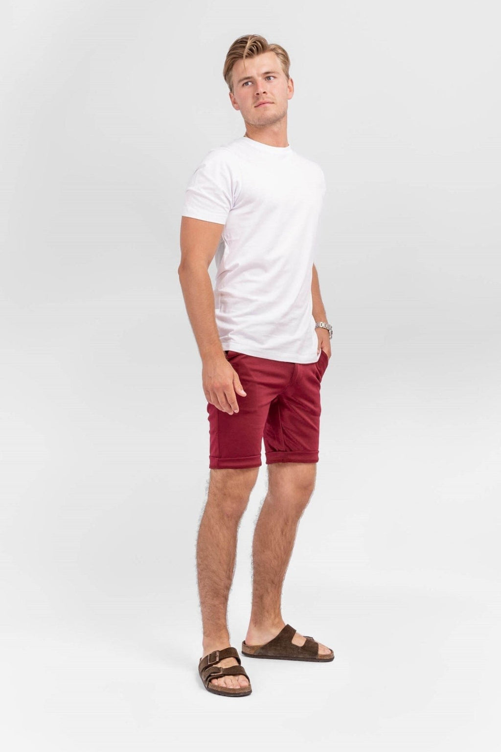 chino Shorts - Borgoña
