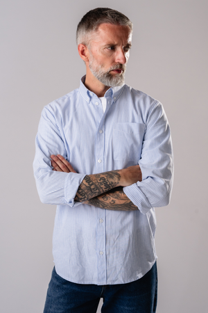 The Original Performance Camisa de Oxford - azul claro/blanco