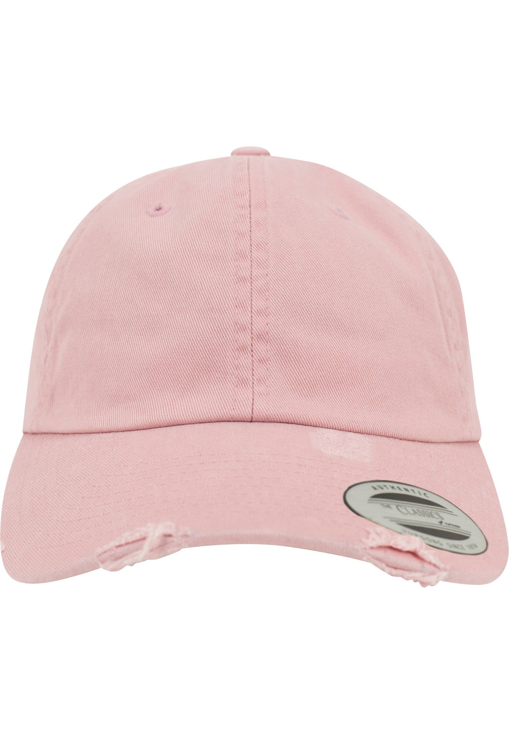 Gorra Destruida de Perfil Bajo - Rosa