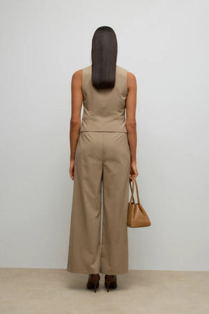 Chaleco Ayah con cuello en U - Dune Melange