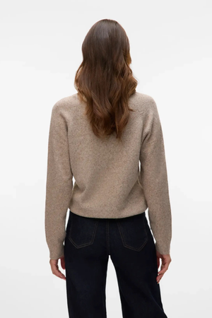 Blusa Doffy con cuello redondo - Moon Rock Melange