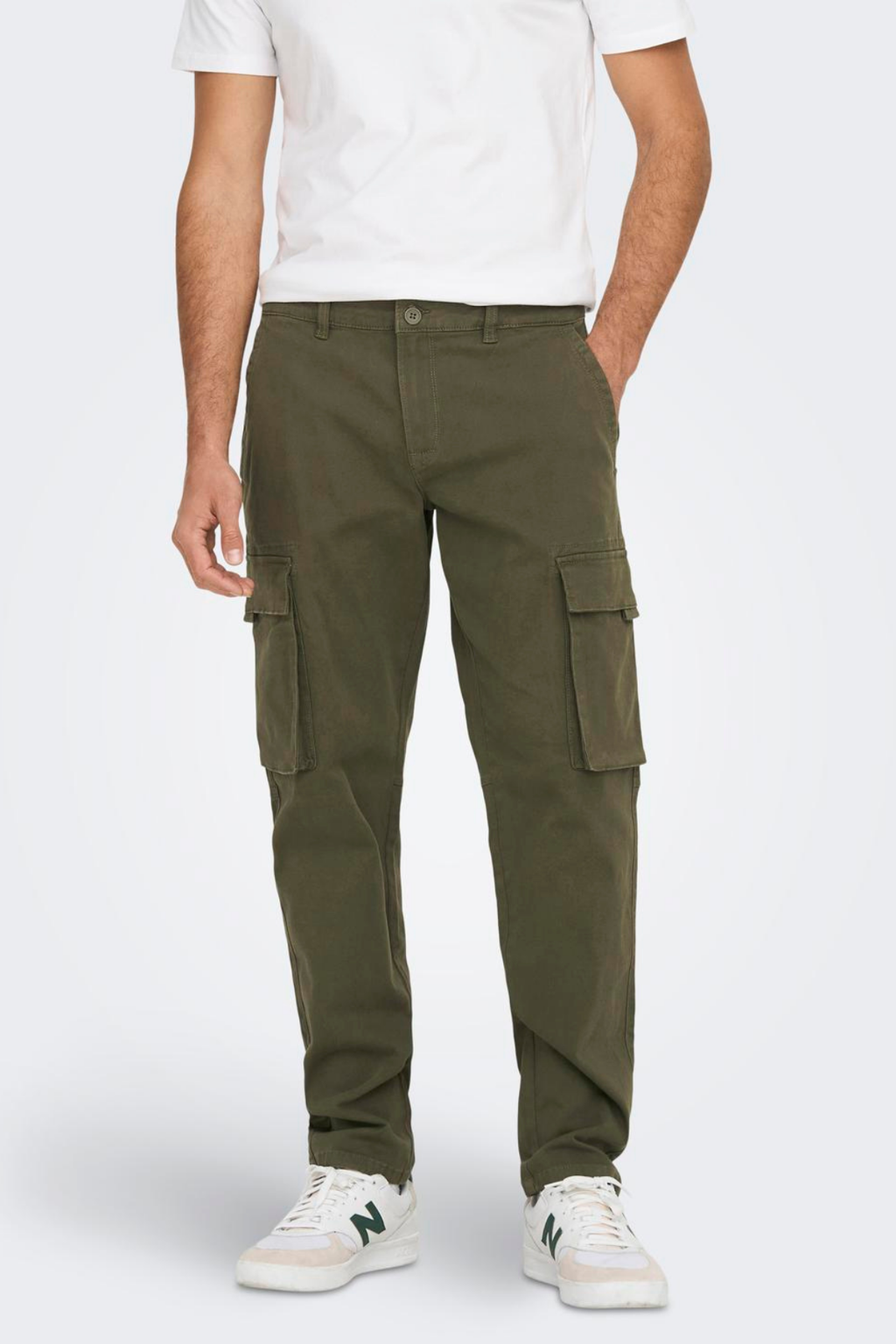 Next Cargo Pants - Olive Night