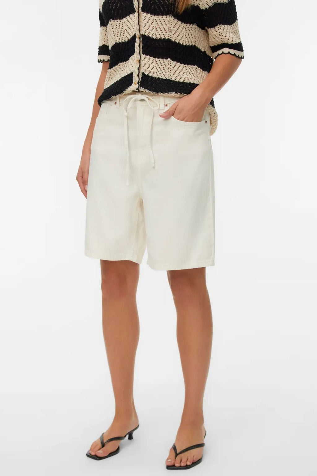 Villa Bermudas Denim Shorts - Crudo