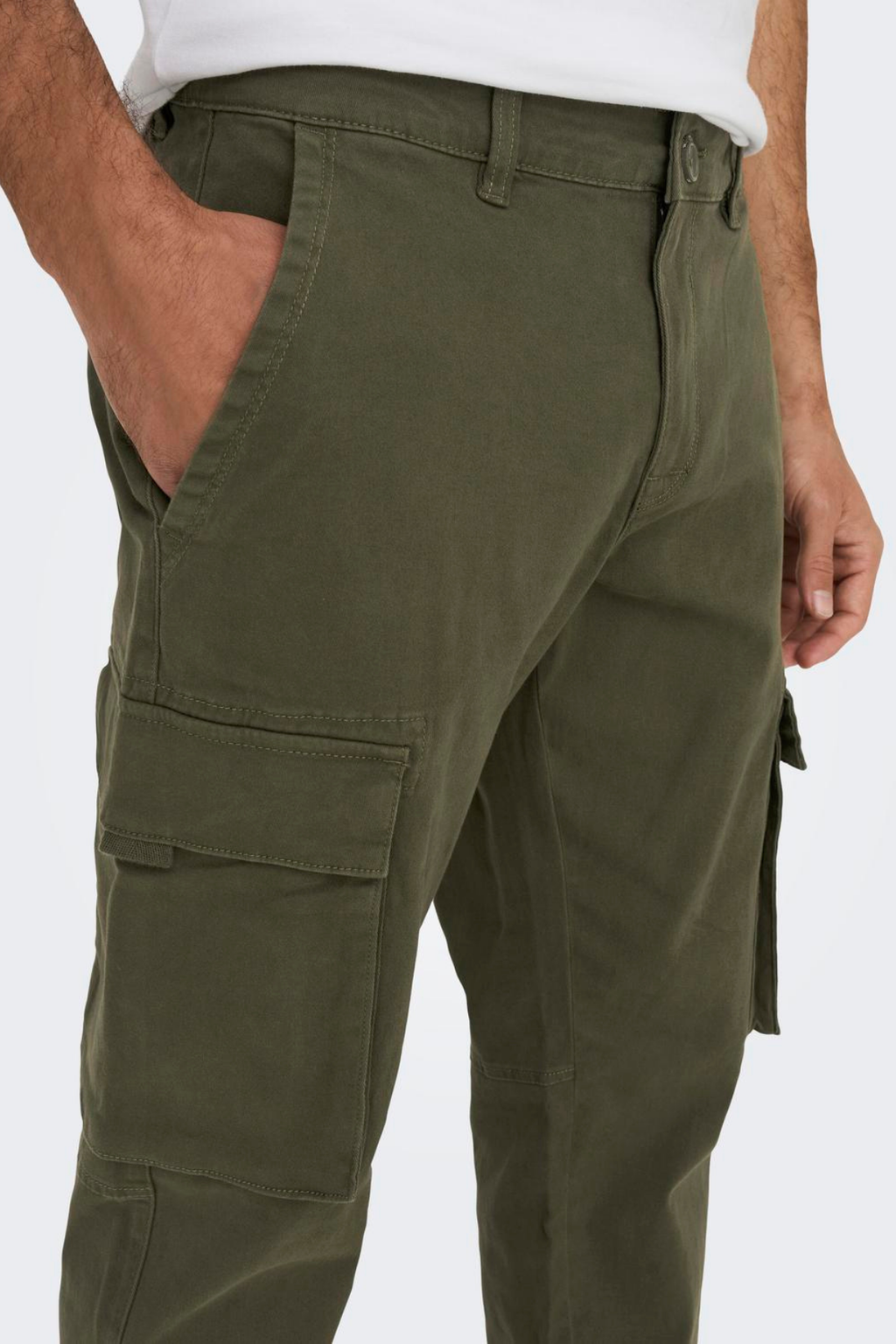 Next Cargo Pants - Olive Night