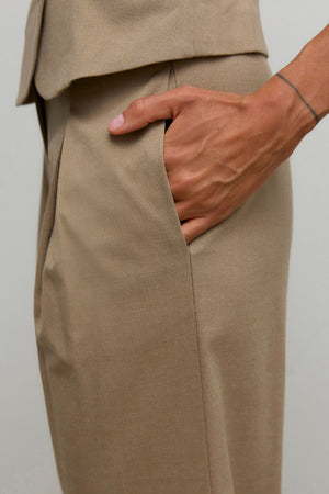 Pantalón ancho Ayah Hw - Dune Melange