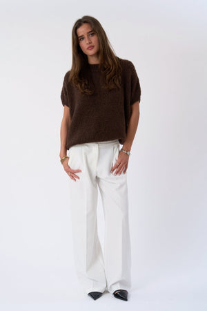 Jersey de manga corta Chloe - Chocolate