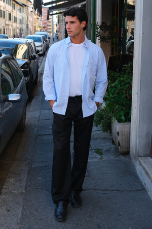 The Original Performance Camisa de Oxford - azul claro/blanco