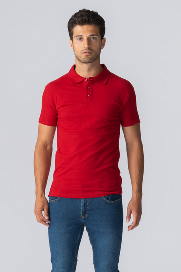 Muscle Polo Shirt - Rojo