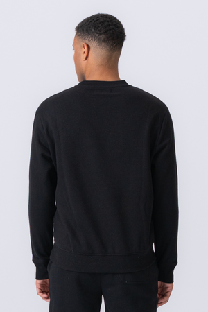 Camiseta esencial con cuello redondo - Negro