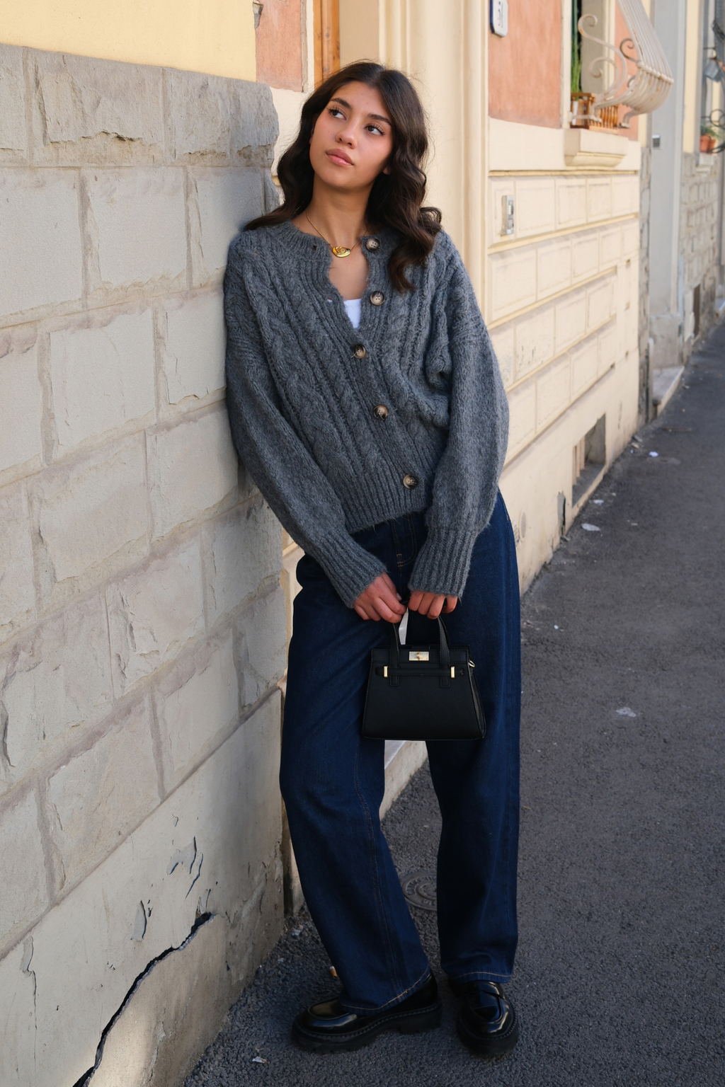 Botton Knit - Gray