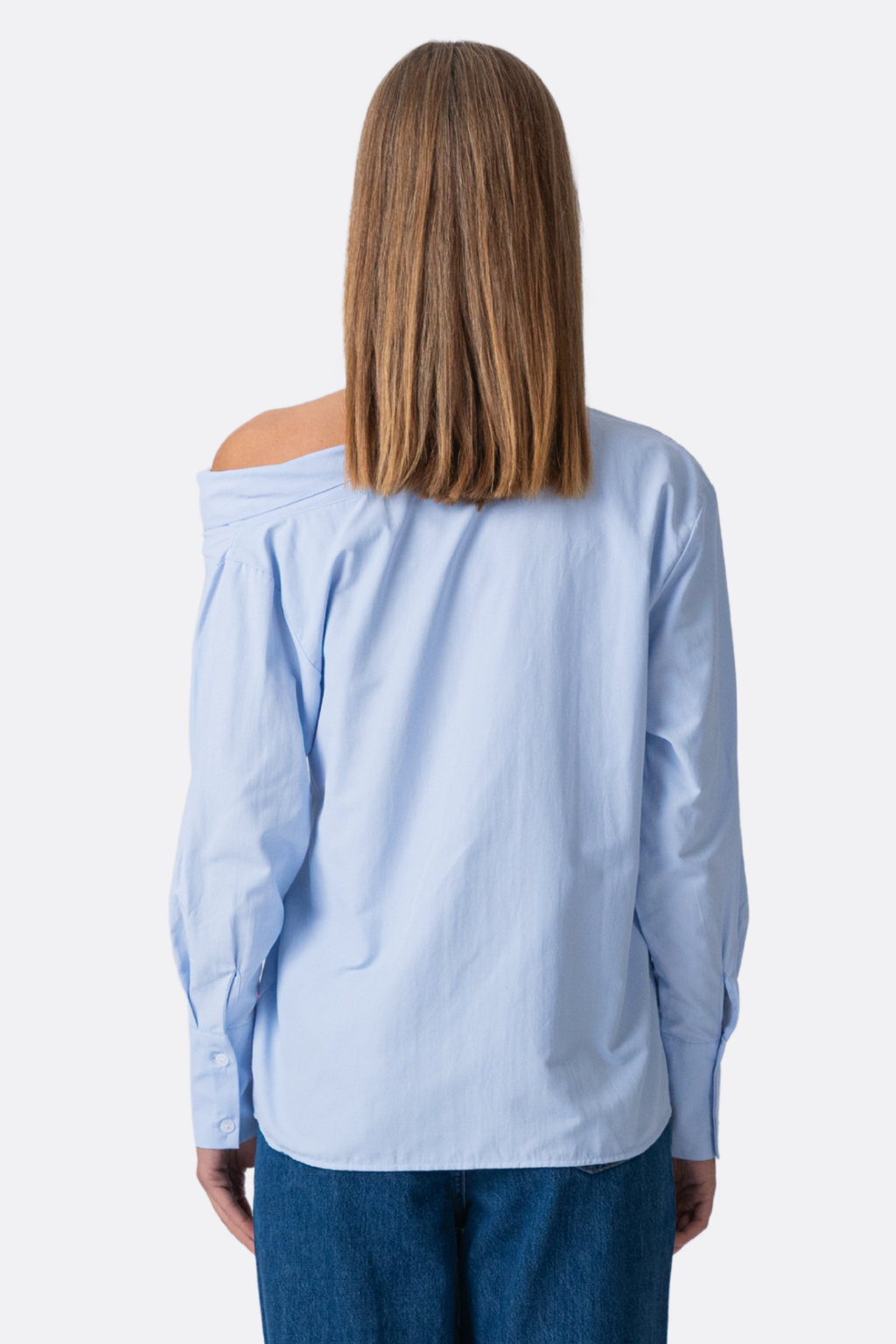 Serena Oversized Shirt - Light Blue