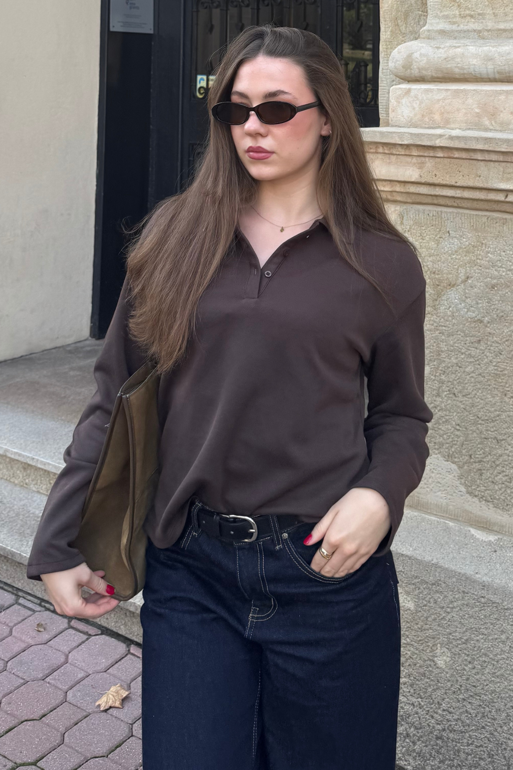 Millie Polo - Seal Brown