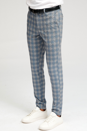 De origen Performance Pants - Blå Ternet (limitado)