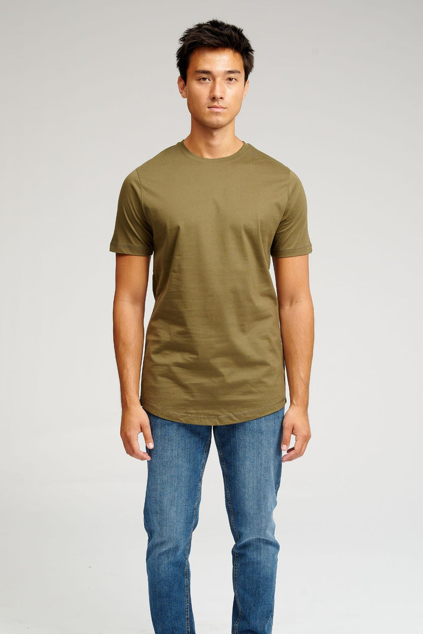 Camiseta larga - Green del ejército
