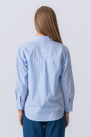 Layla Striped Shirt - Light Blue