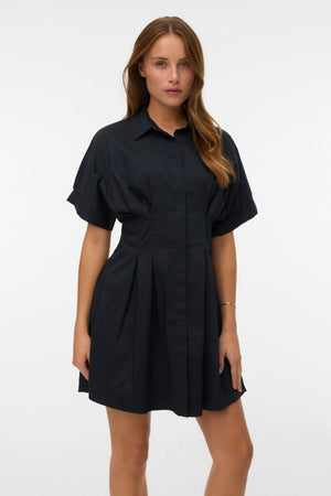 Friba Short Dress - Black