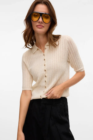 Cárdigan de punto Panamá 2/4 - Abedul