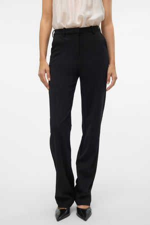 Zamira Slim Straight Pant - Black