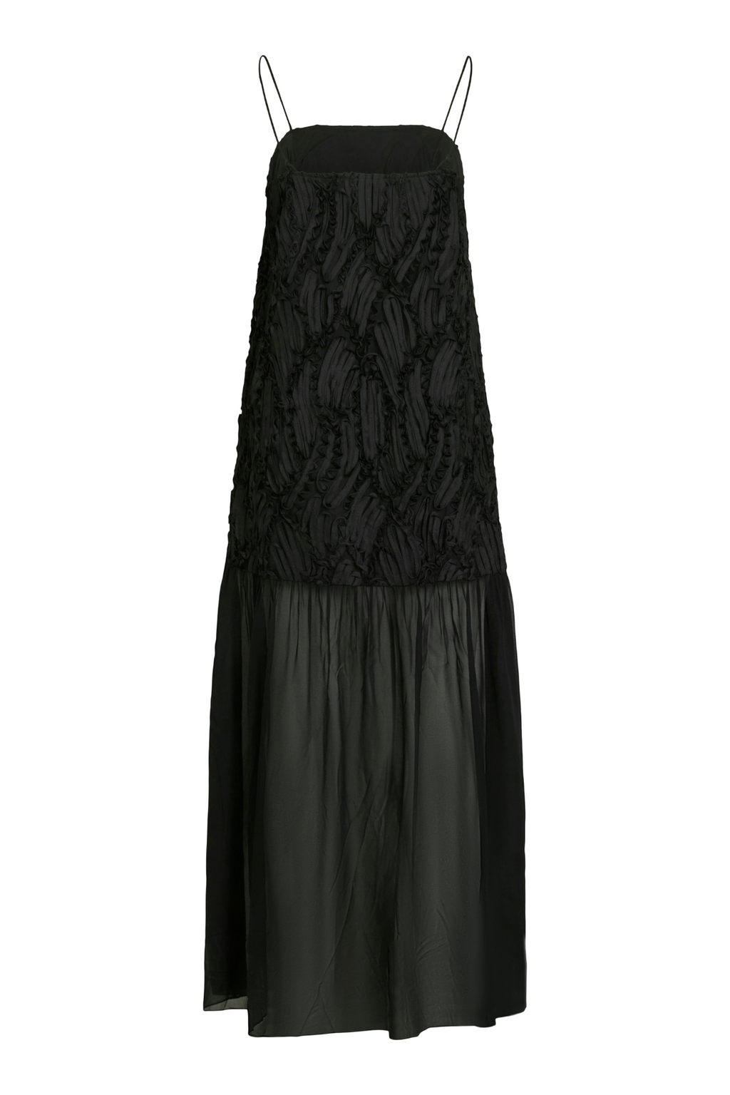 Vestido con tirantes Silla - Negro