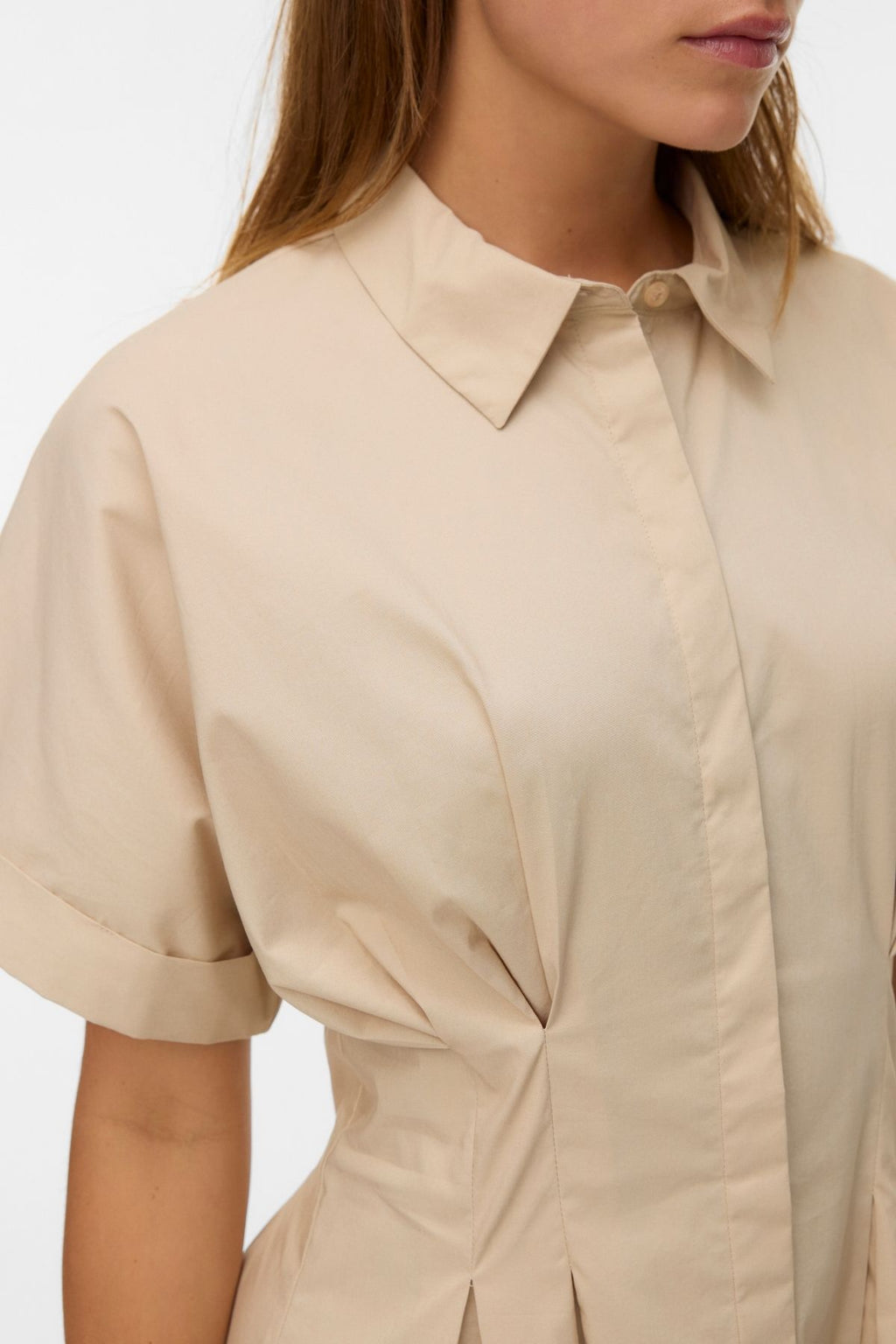 Friba Short Dress - Cement