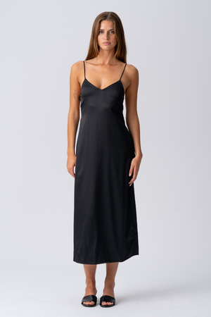 Elina Strap Dress - Black