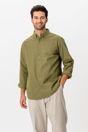 Camisa de lino - Verde