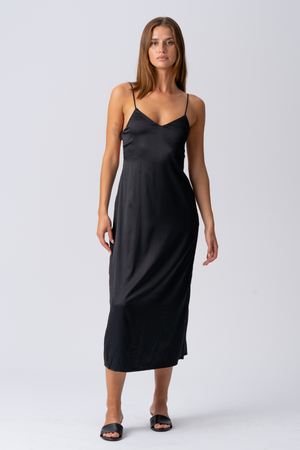 Elina Strap Dress - Black