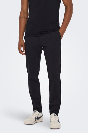 Marcos Pantalones - Black a rayas
