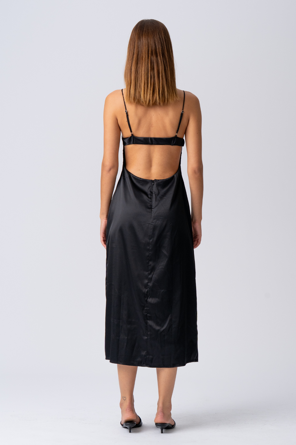 Elina Strap Dress - Black