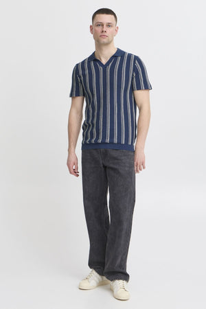 Repleta a rayas - Azul