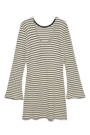 Ohia Short Dress - Birch-Black