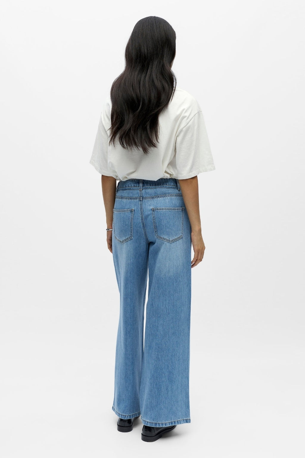 Vaqueros anchos Rosie - Denim azul claro