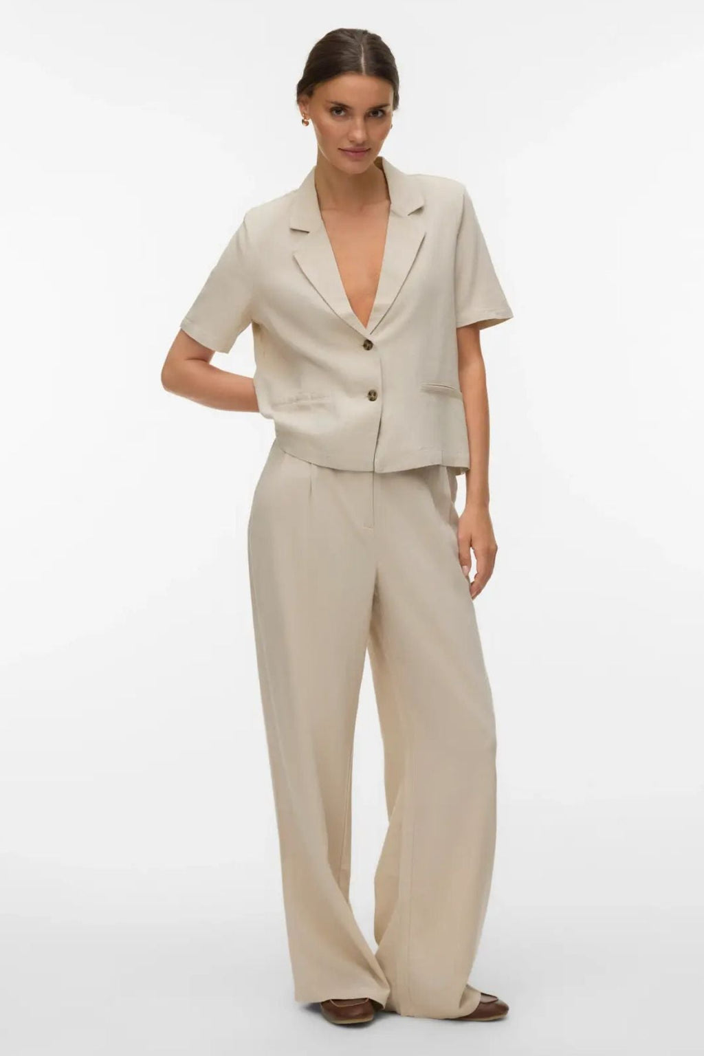Blazer corto Mymilo - Forro plateado