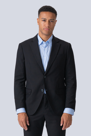 Premium Blazer de un solo pecho - Negro