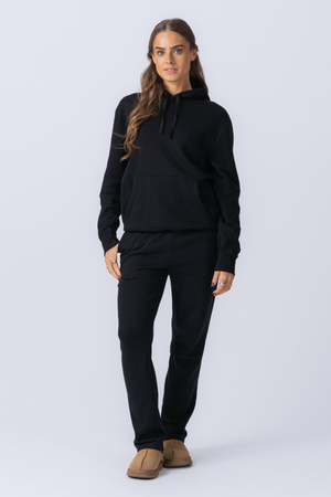 Sudadera con capucha Essential para mujer - Negro