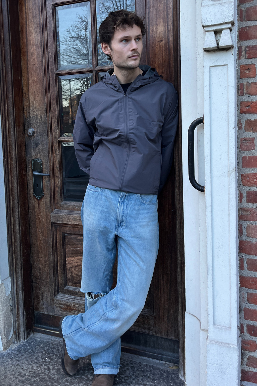 Windbreaker - gris oscuro