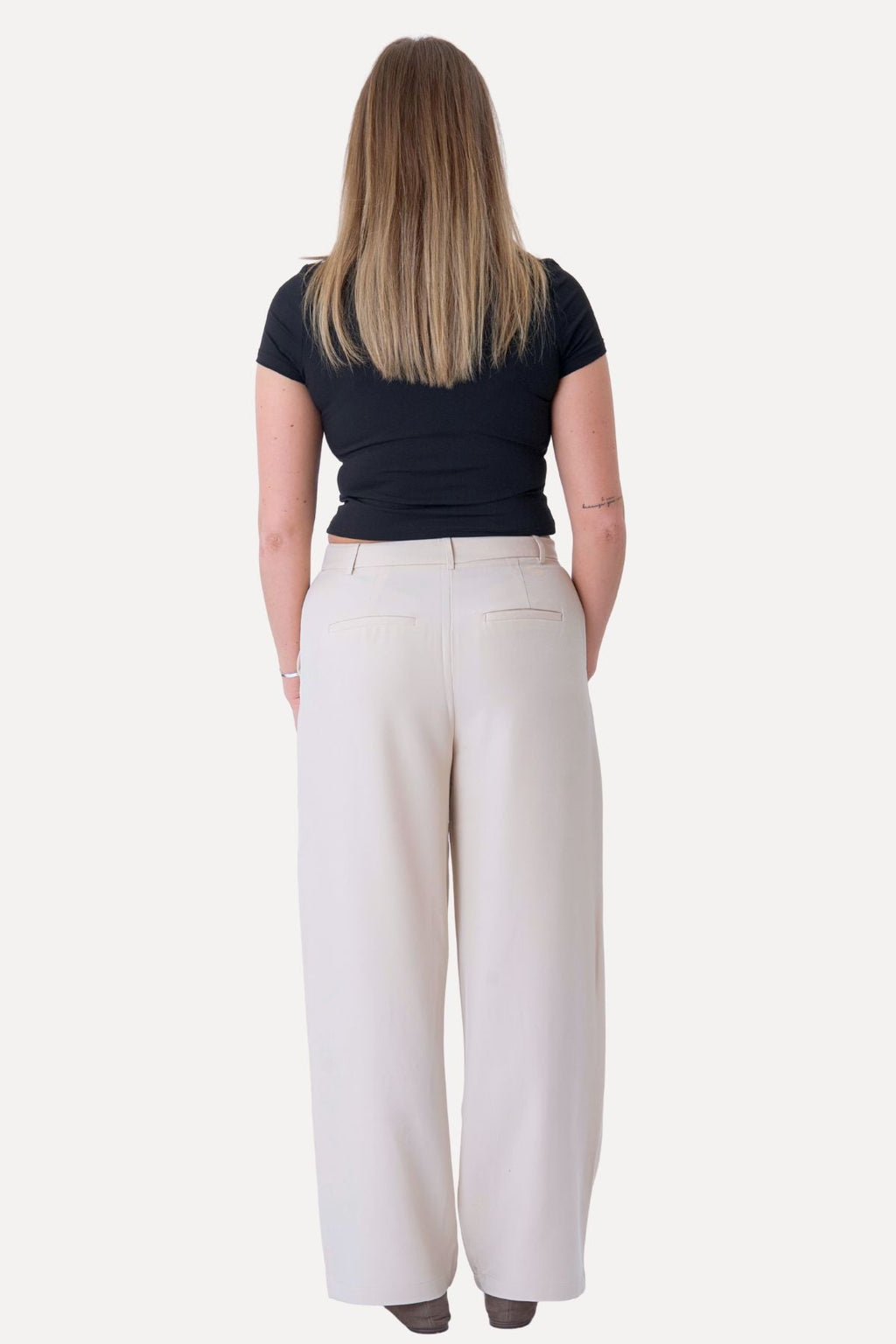 Pantalones clásicos de traje - beige