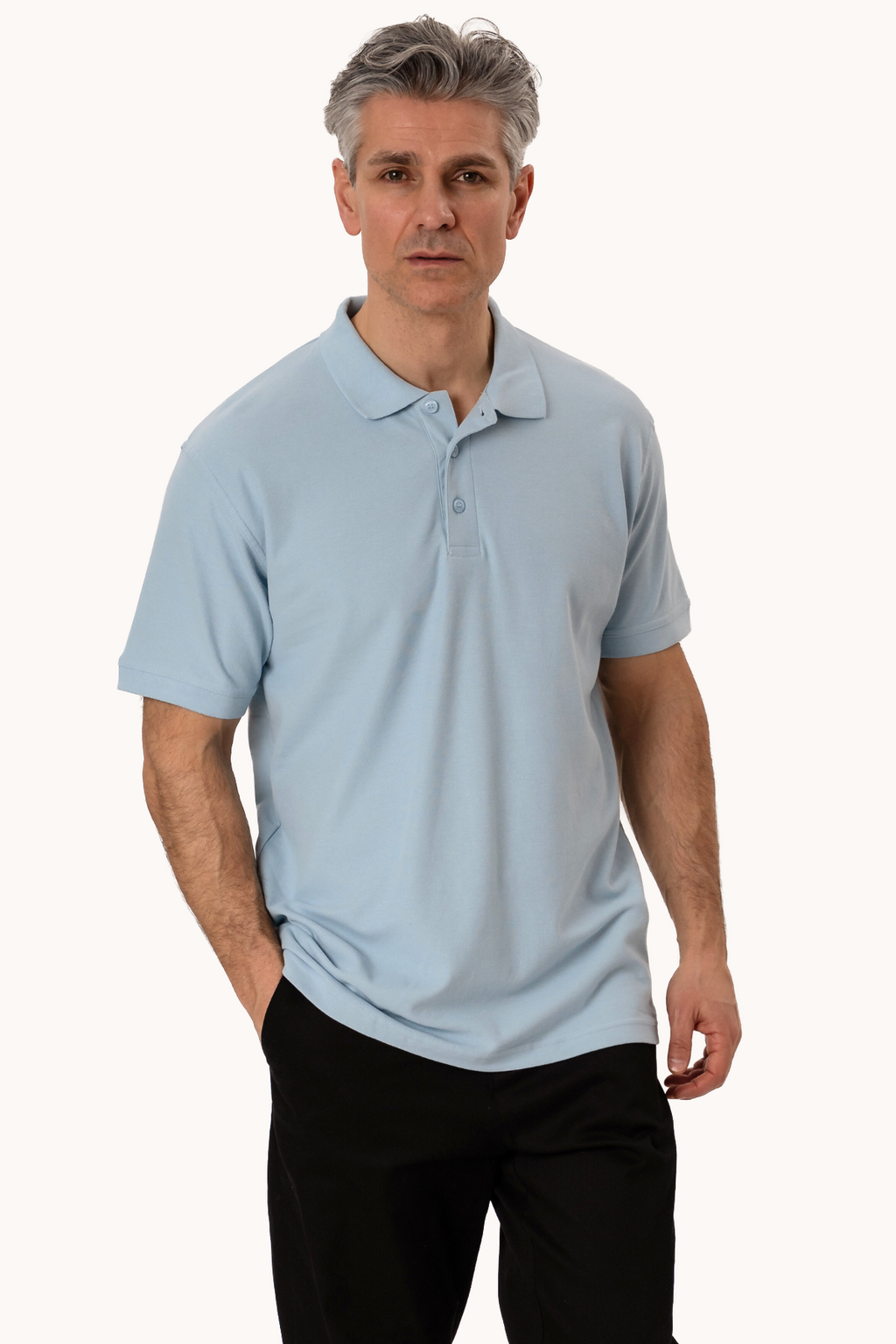 Basic Polo - Azul claro