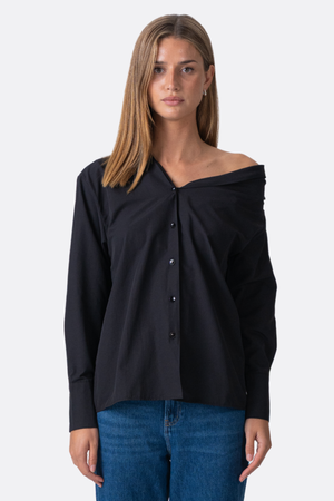Serena Oversized Camisa - Negro