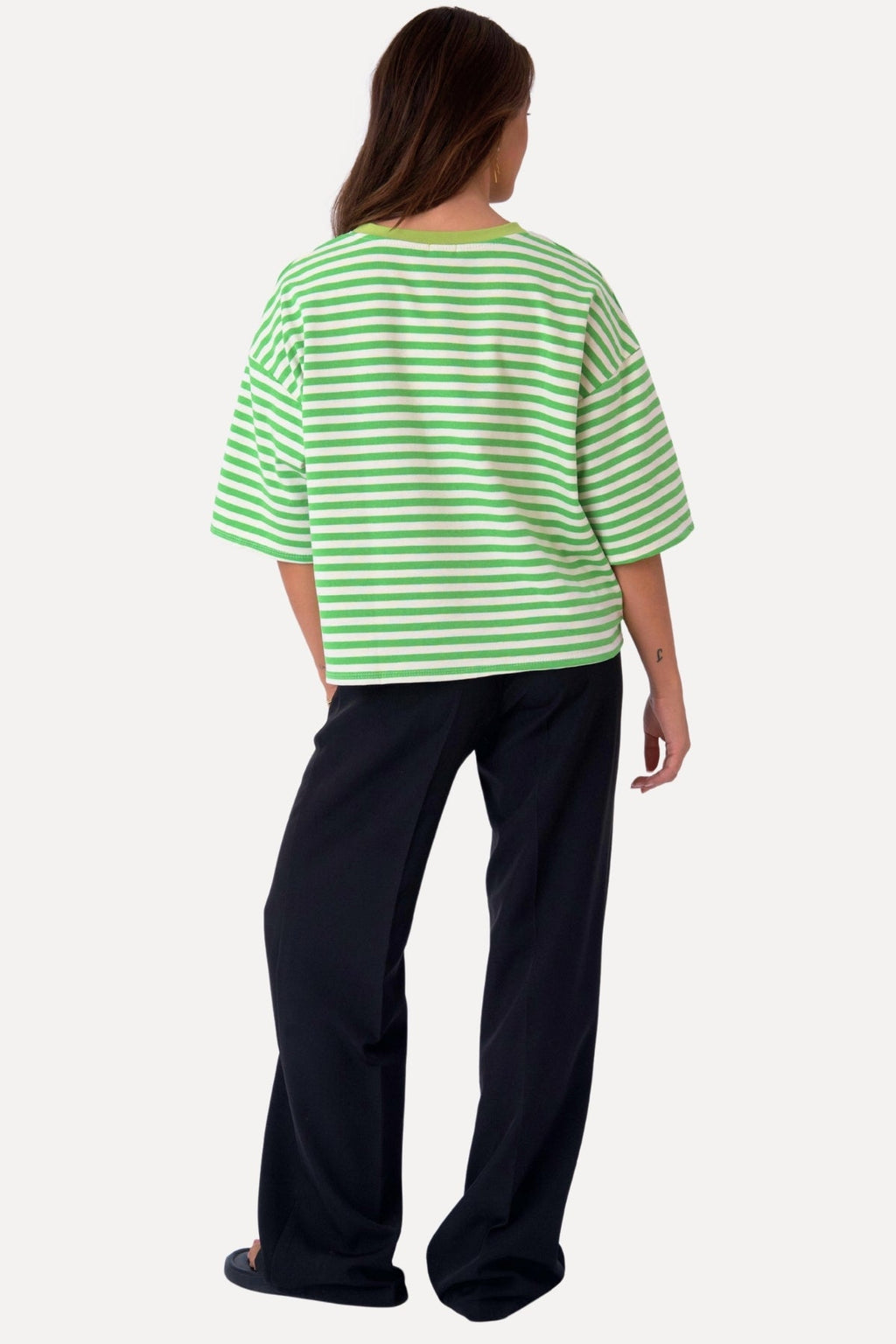 Camiseta Zoe - Verde/Blanco