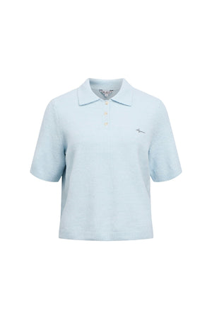 Polo de punto Debbie - Winter Sky Melange
