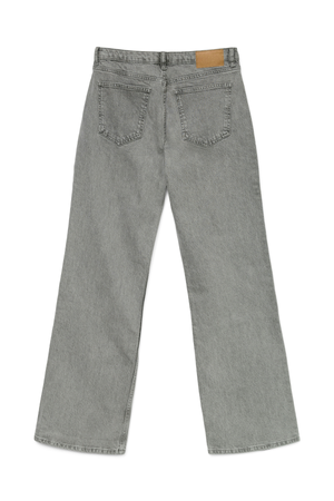 Jeans de mezclilla de cintura baja de Alexis - mezclilla gris claro